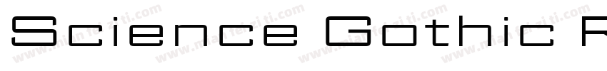 Science Gothic Regular字体转换
